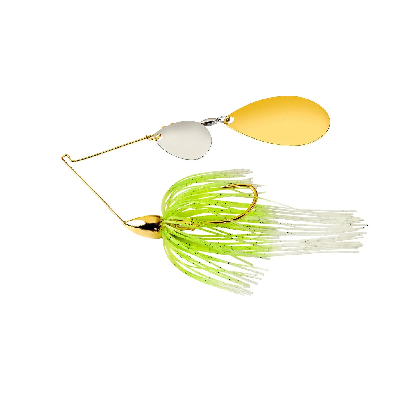 War Eagle 2-Indiana 3/8oz GoldR White Chart - Lucky Lure Tackle