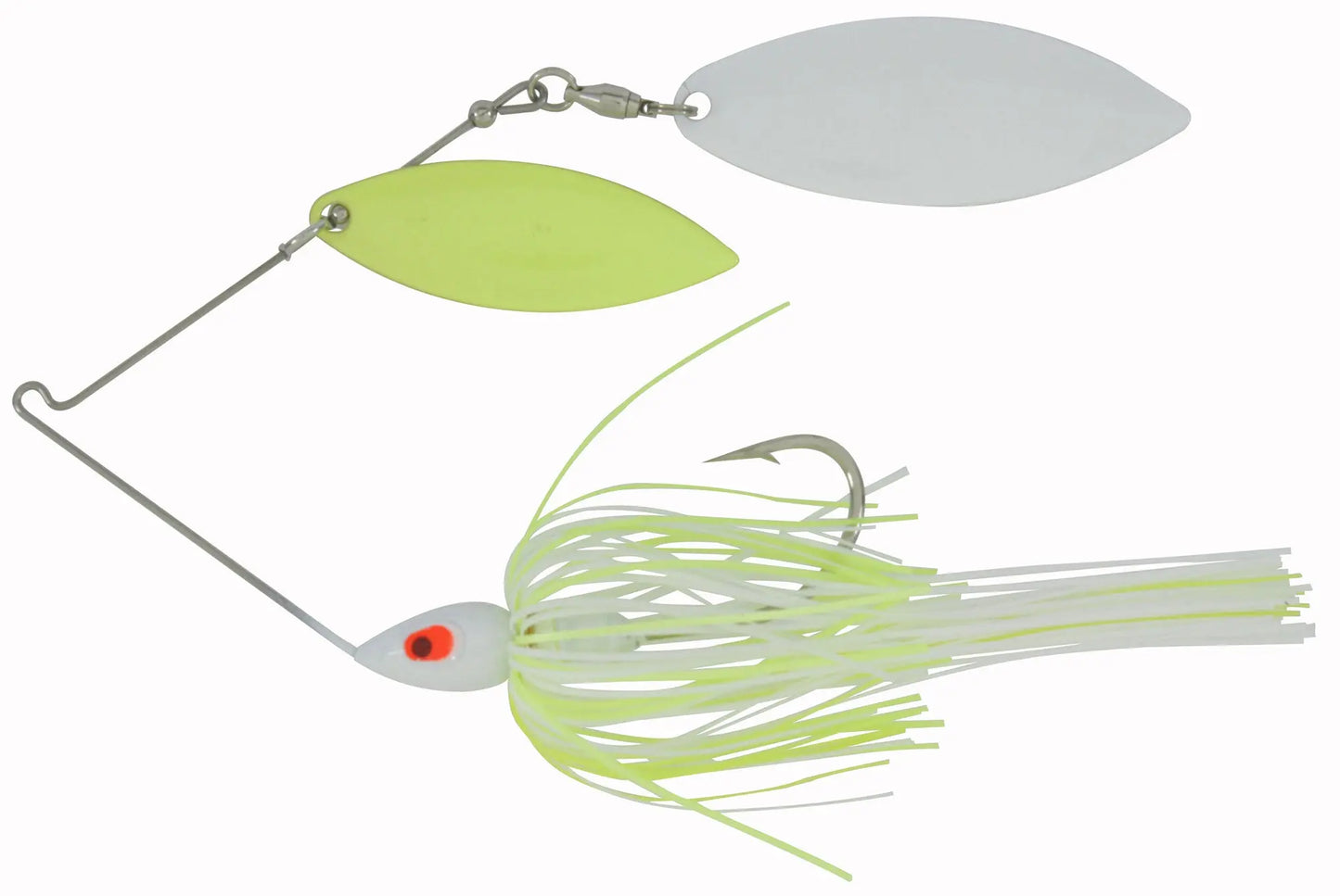 War Eagle 2-Willow 3/8oz Painted White Chart - Lucky Lure Tackle