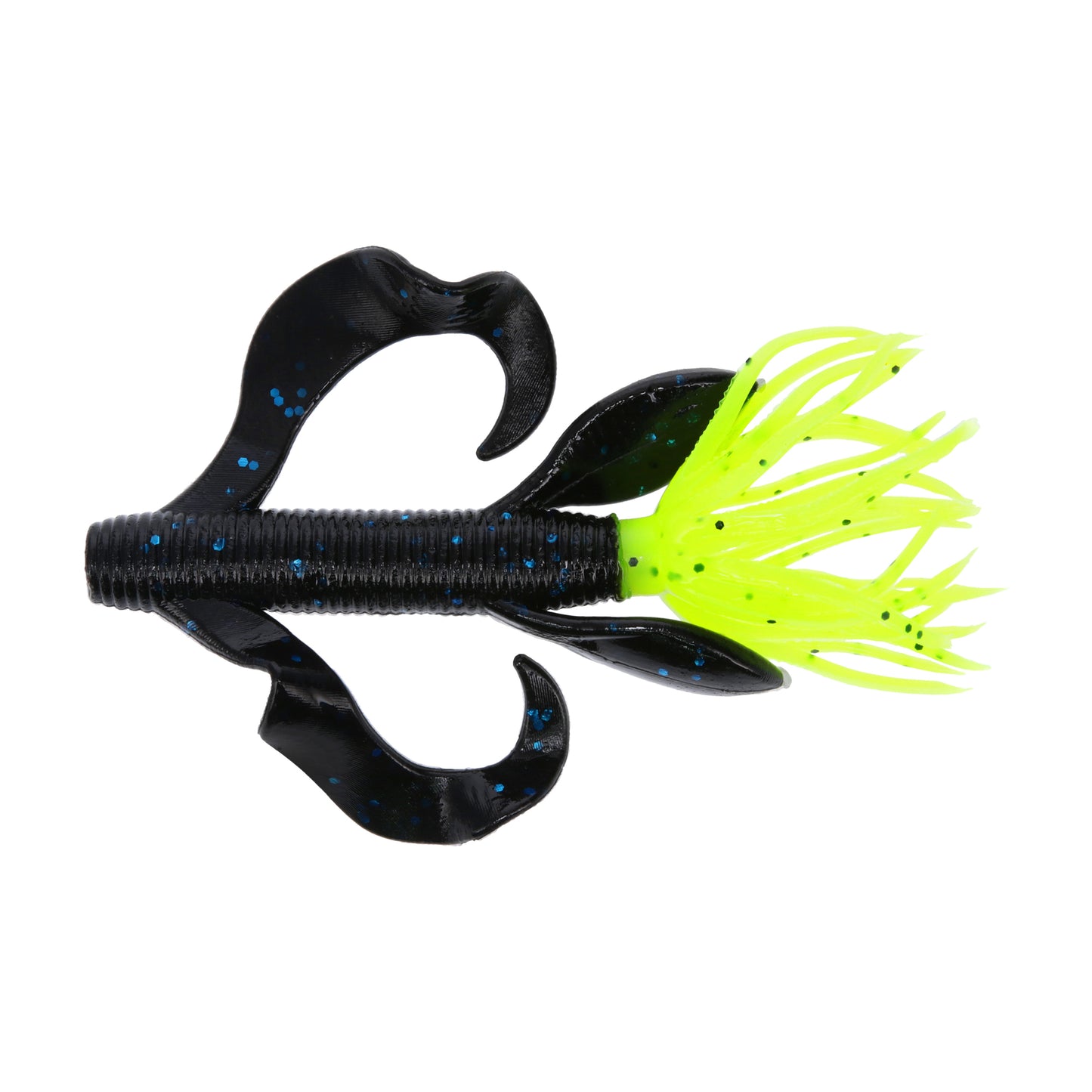 Yamamoto Kreature 4'' - Black Blue/Chart Tip 7pk