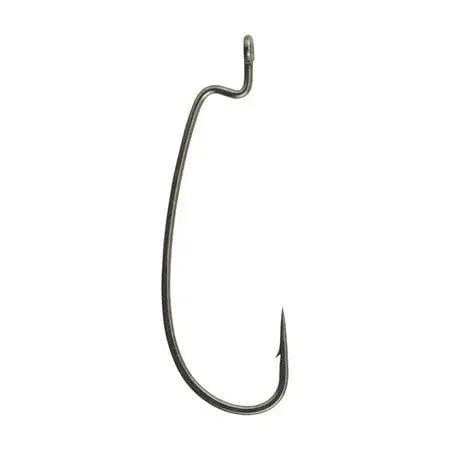 Berkley Offset Worm Hook 1/0 Smoke Satin 7pk - Lucky Lure Tackle