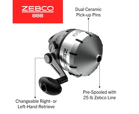 Zebco 888 Spincast Catfish Reel - Lucky Lure Tackle