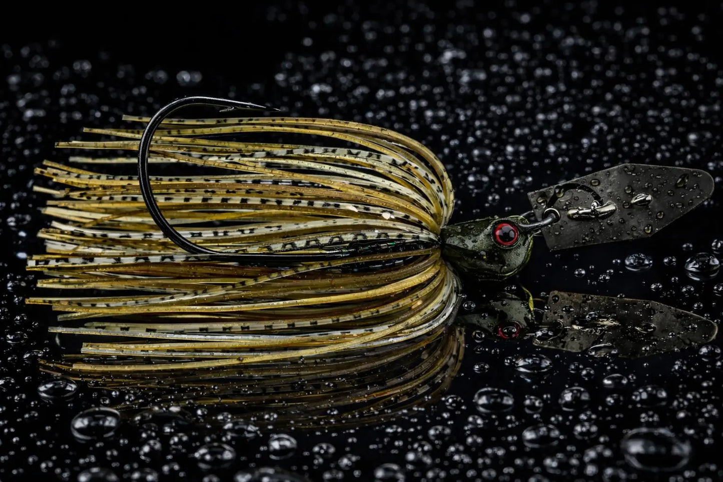 Hag's Hurricane Bladed Jig 1/2 oz - Green Pumpkin - Lucky Lure Tackle