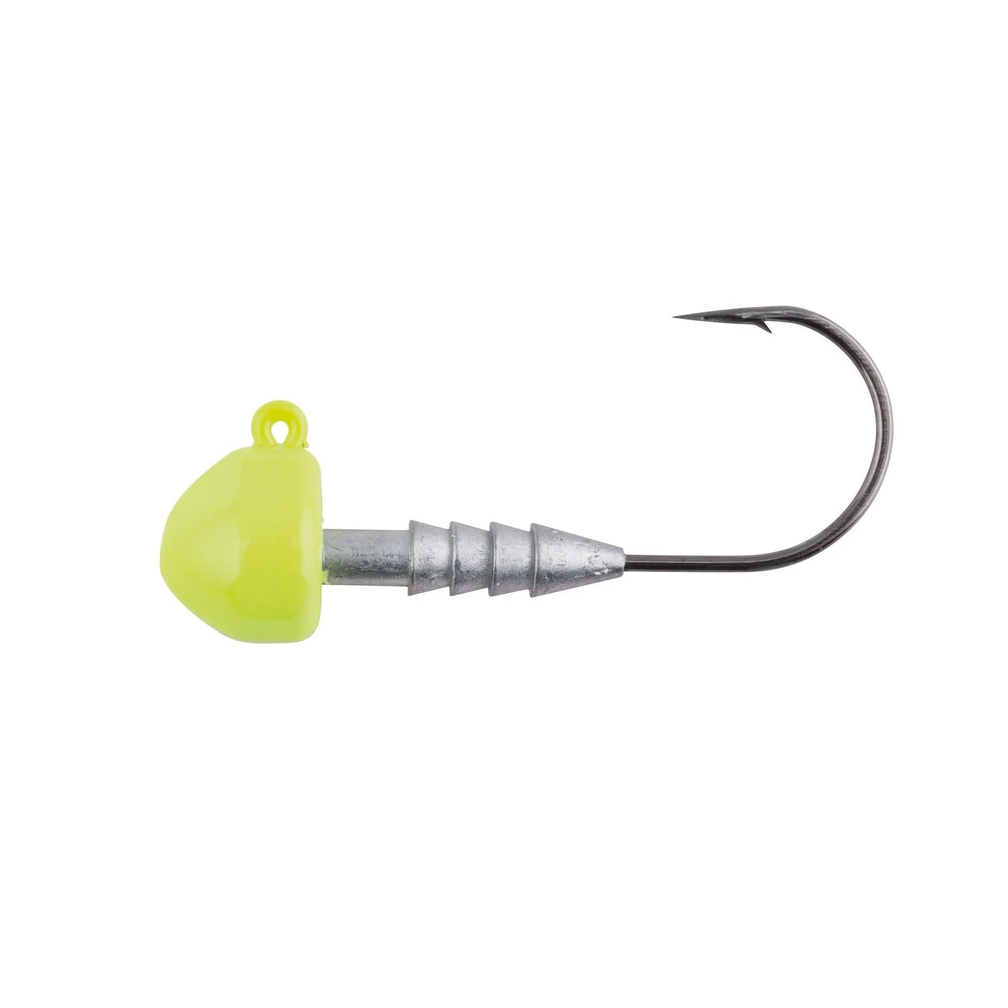 Berkley Half Head Jig Heads 1/16 oz - Chartreuse 8pk - Lucky Lure Tackle