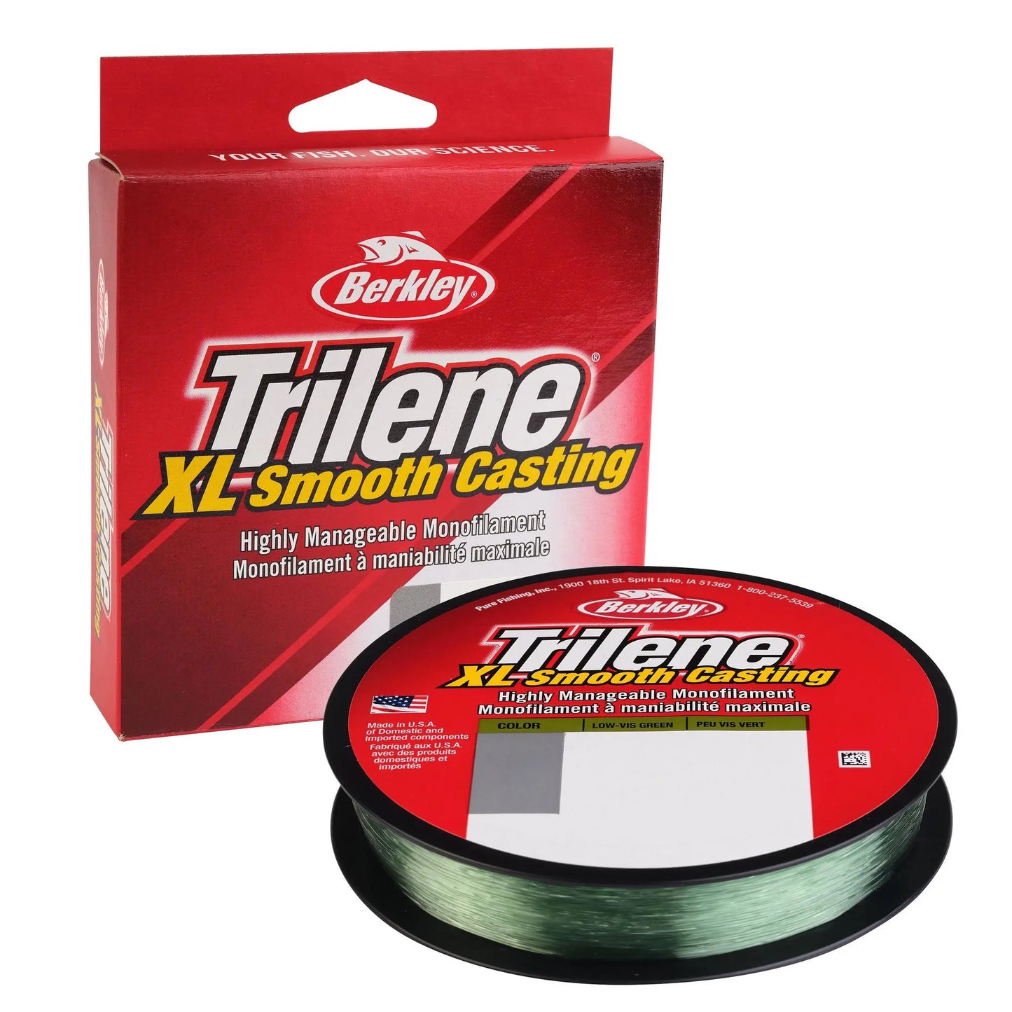 Berkley Trilene XL Mono Low-Vis Green 4 lb 330 yds - Lucky Lure Tackle