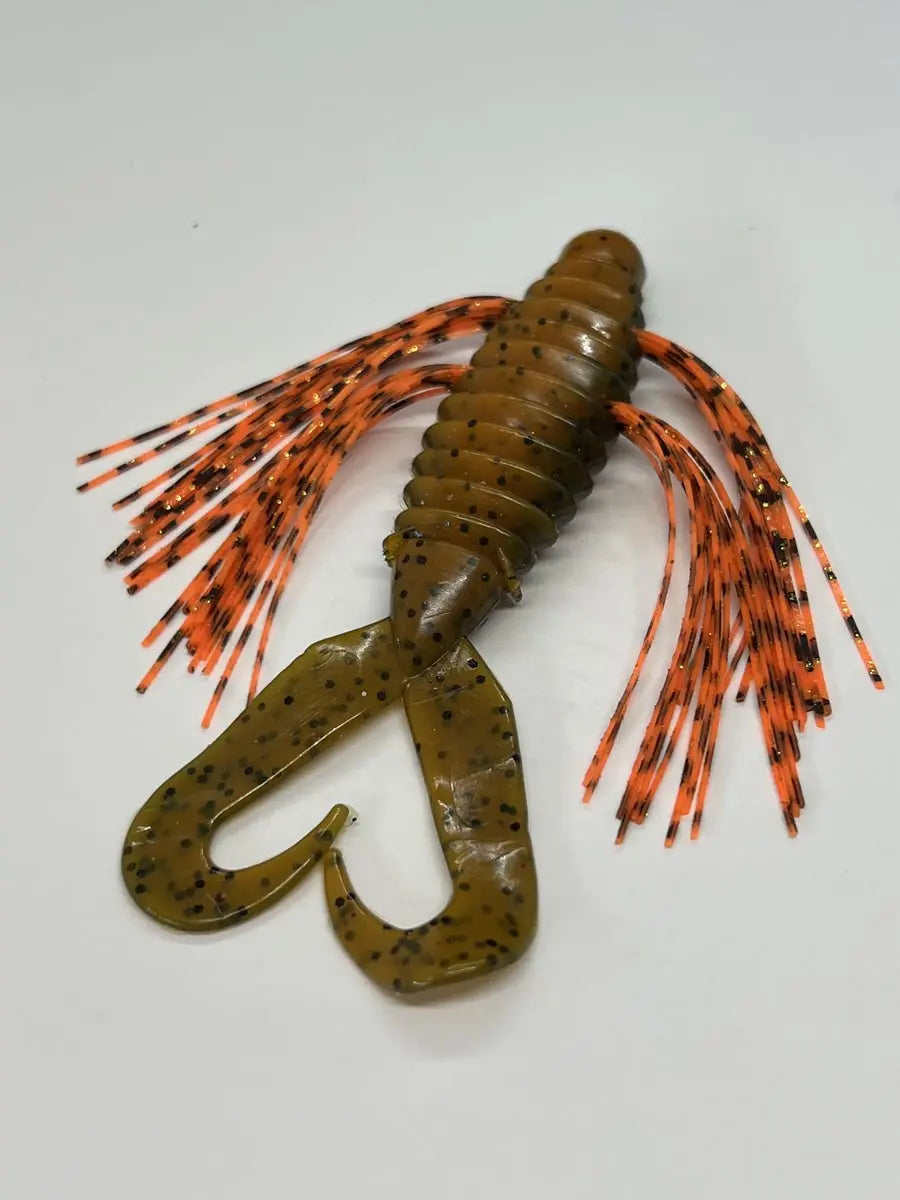 Tightline UV Whisker BIG'N Bug RATTLING 4" - UV Craw w/ Craw Tiger 4pk - Lucky Lure Tackle