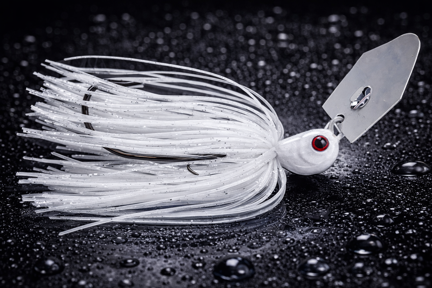 Hag's Hurricane Bladed Jig 1/2oz - White