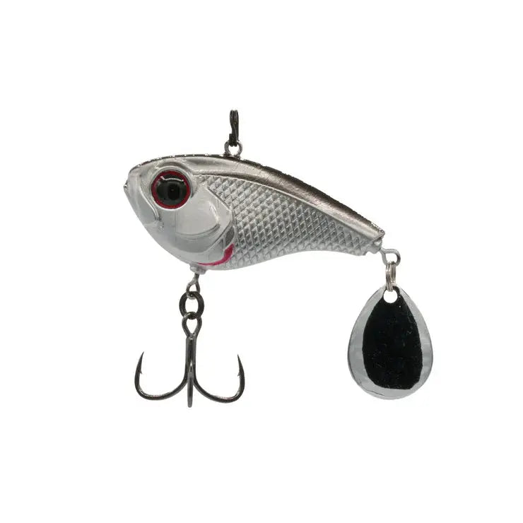 6th Sense Gyro Tail Spinner 3/4oz 2in - Chrome Black Back - Lucky Lure Tackle