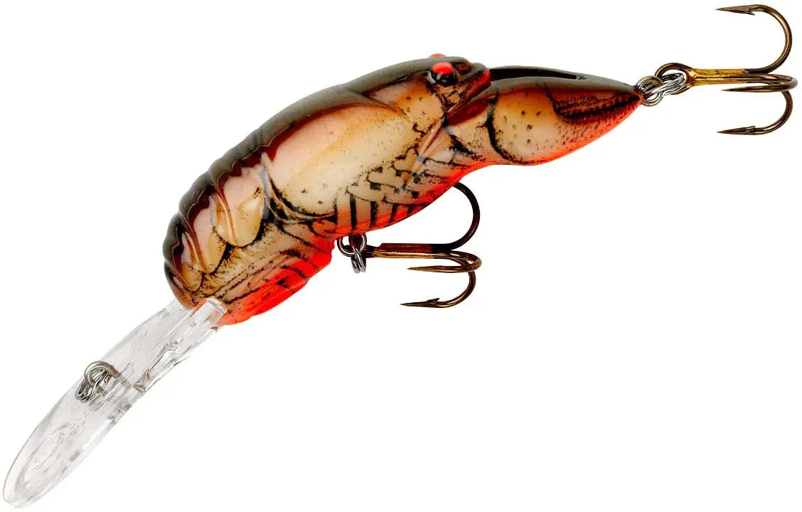 Rebel Deep Wee Craw 3/8oz 2 3/8" - Chartreuse/Brown Rebel