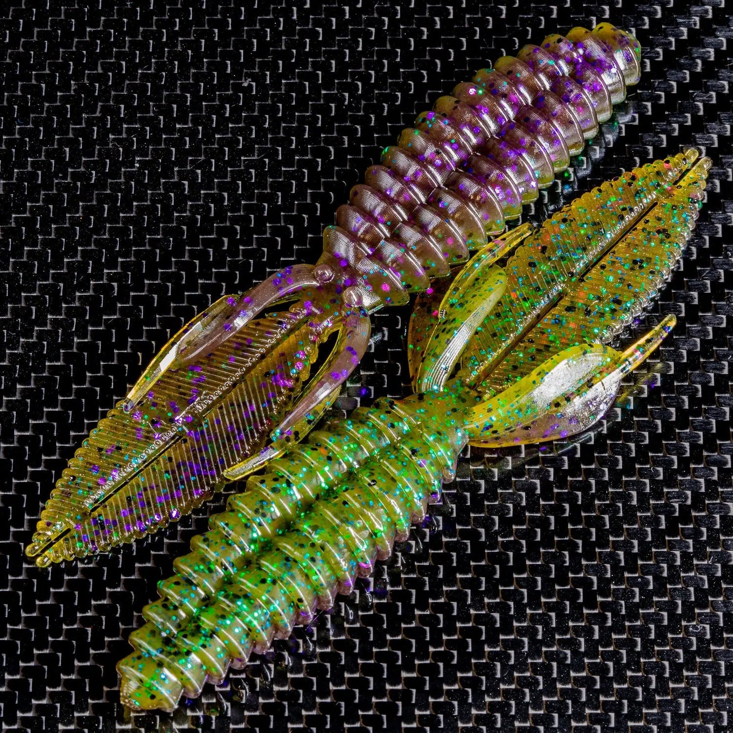 Reaction Innovations Double Wide Beaver 5.20 - Sprayed Grass 6pk - Lucky Lure Tackle