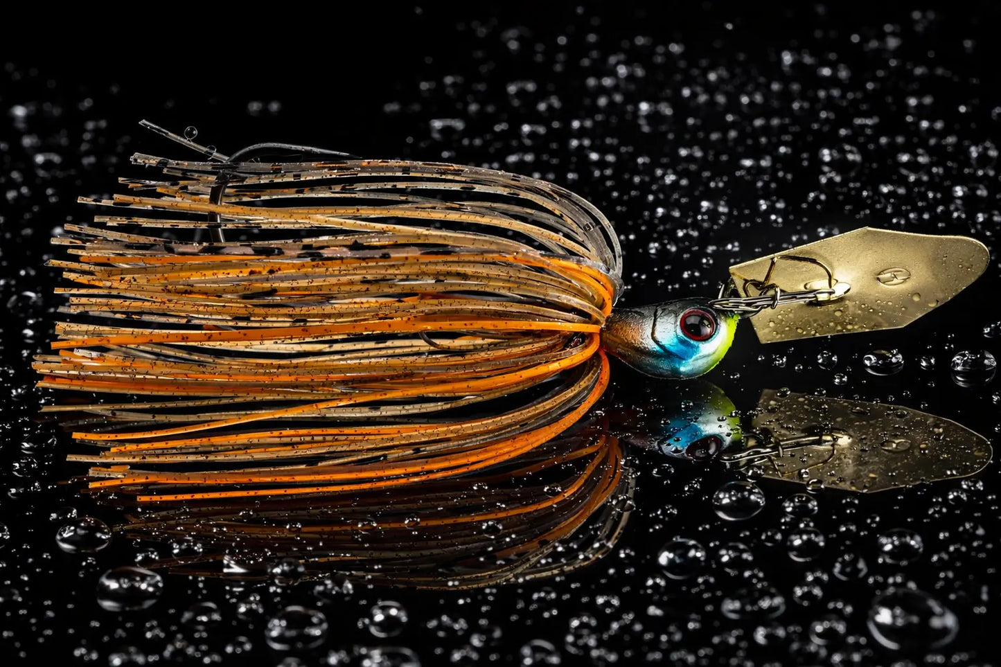 Hag's Hurricane Bladed Jig 1/2 - Hag's Bluegill Gold Blade - Lucky Lure Tackle
