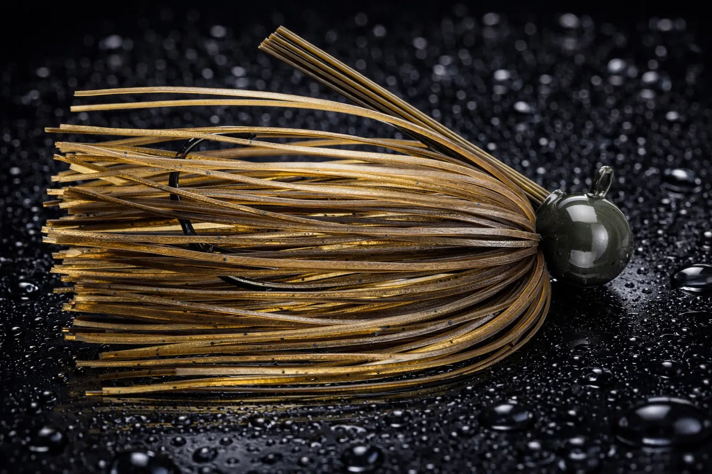 Hag's Tungsten Tsunami Football Jig - 1/4oz Green Pumpkin Brown