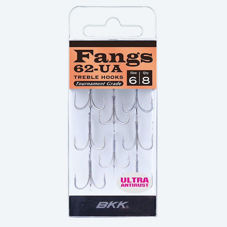 BKK FANGS 62 UA Treble Hooks #3 - 7pk