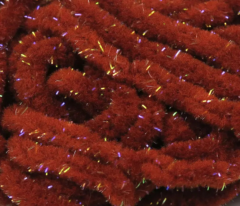 Hareline UV Galaxy Mop Chenille - Brown - Lucky Lure Tackle