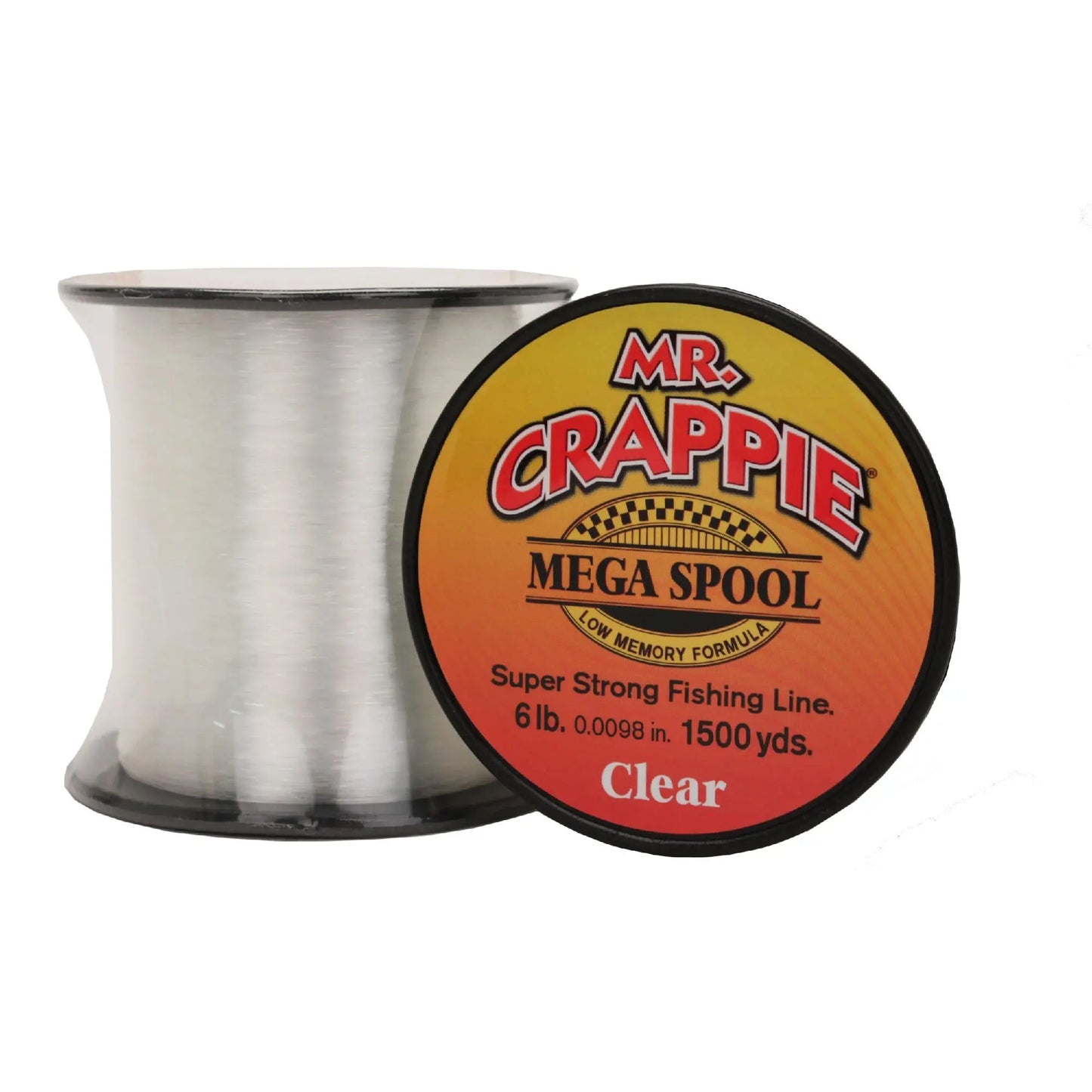 Mr.Crappie Mega Spool 6lb 1500yds - Clear - Lucky Lure Tackle