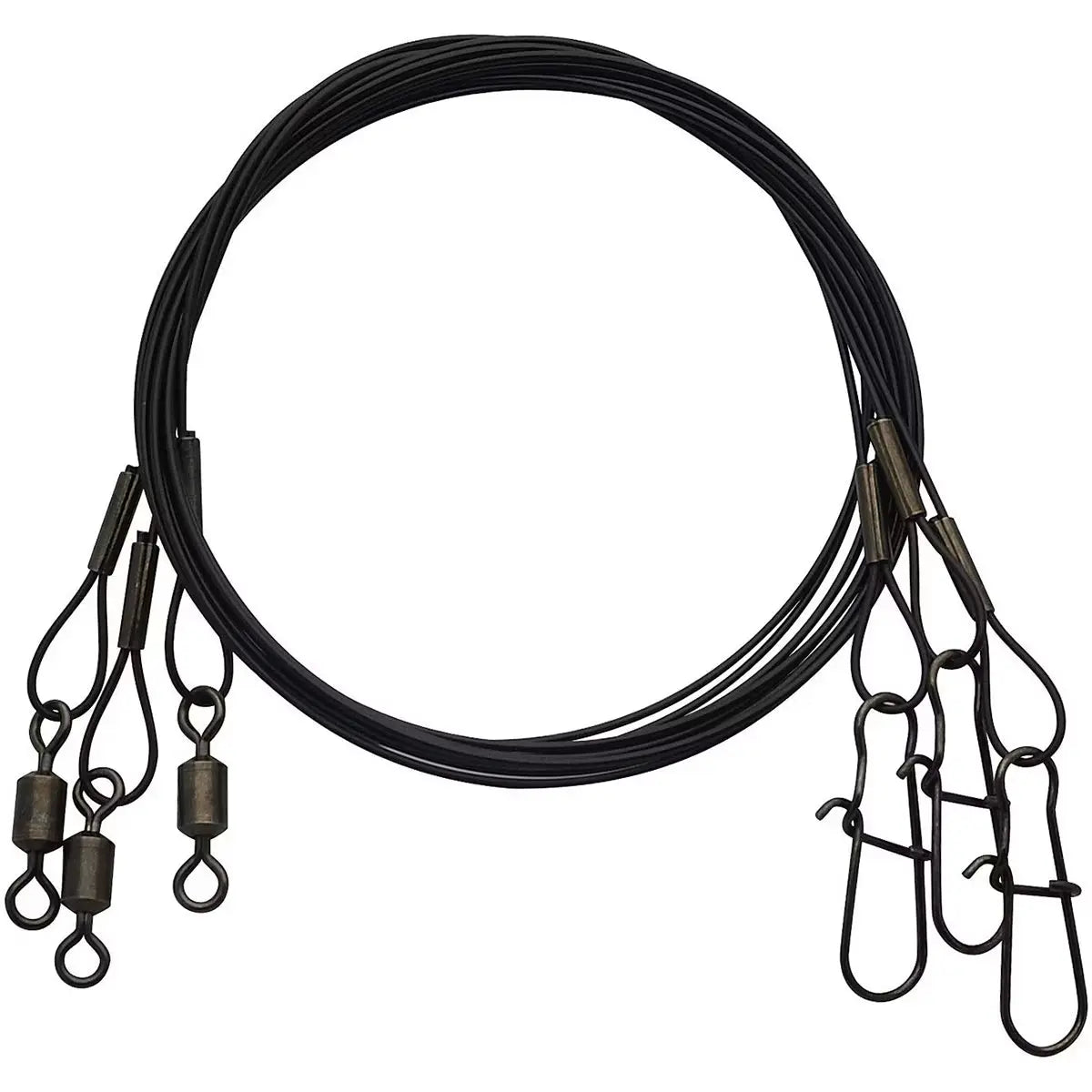 Eagle Claw HD 9" Wire Leader 30lb - Black 3pk