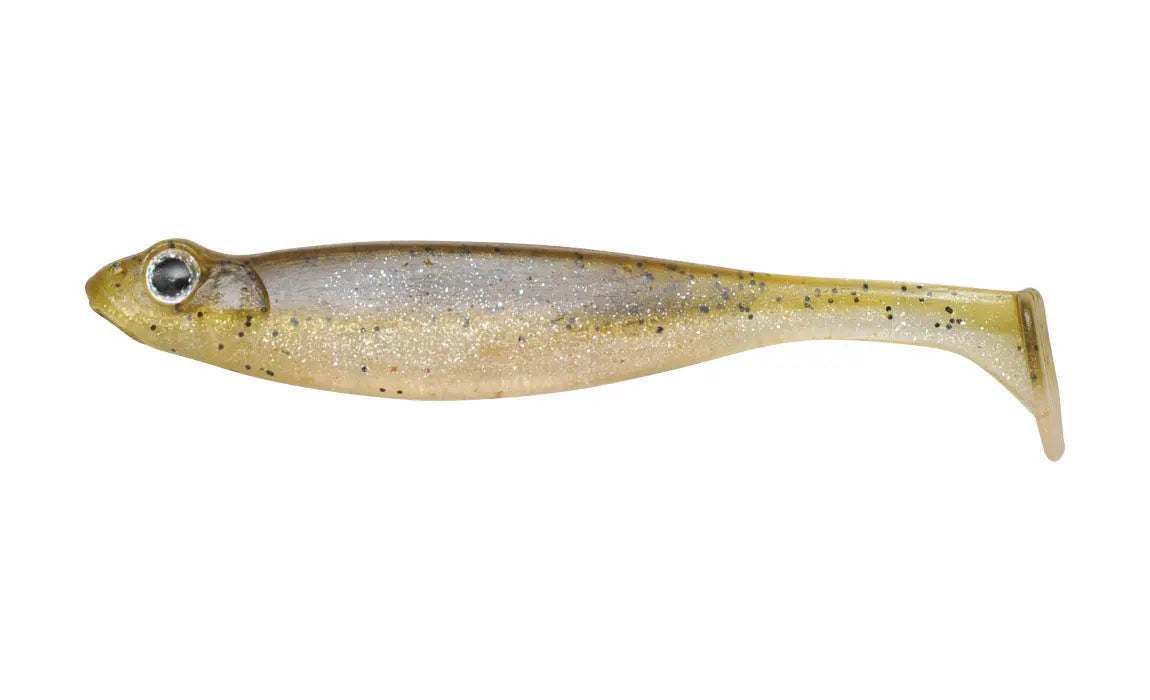 Megabass HAZEDONG SHAD (3in) - GREEN PUMPKIN SHAD 8pk Megabass