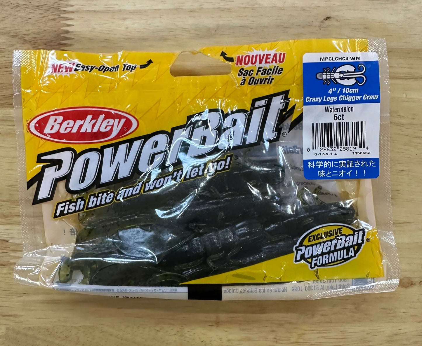 Berkley PB Crazy Legs Chigger Craw 4" - Watermelon 8pk - Lucky Lure Tackle