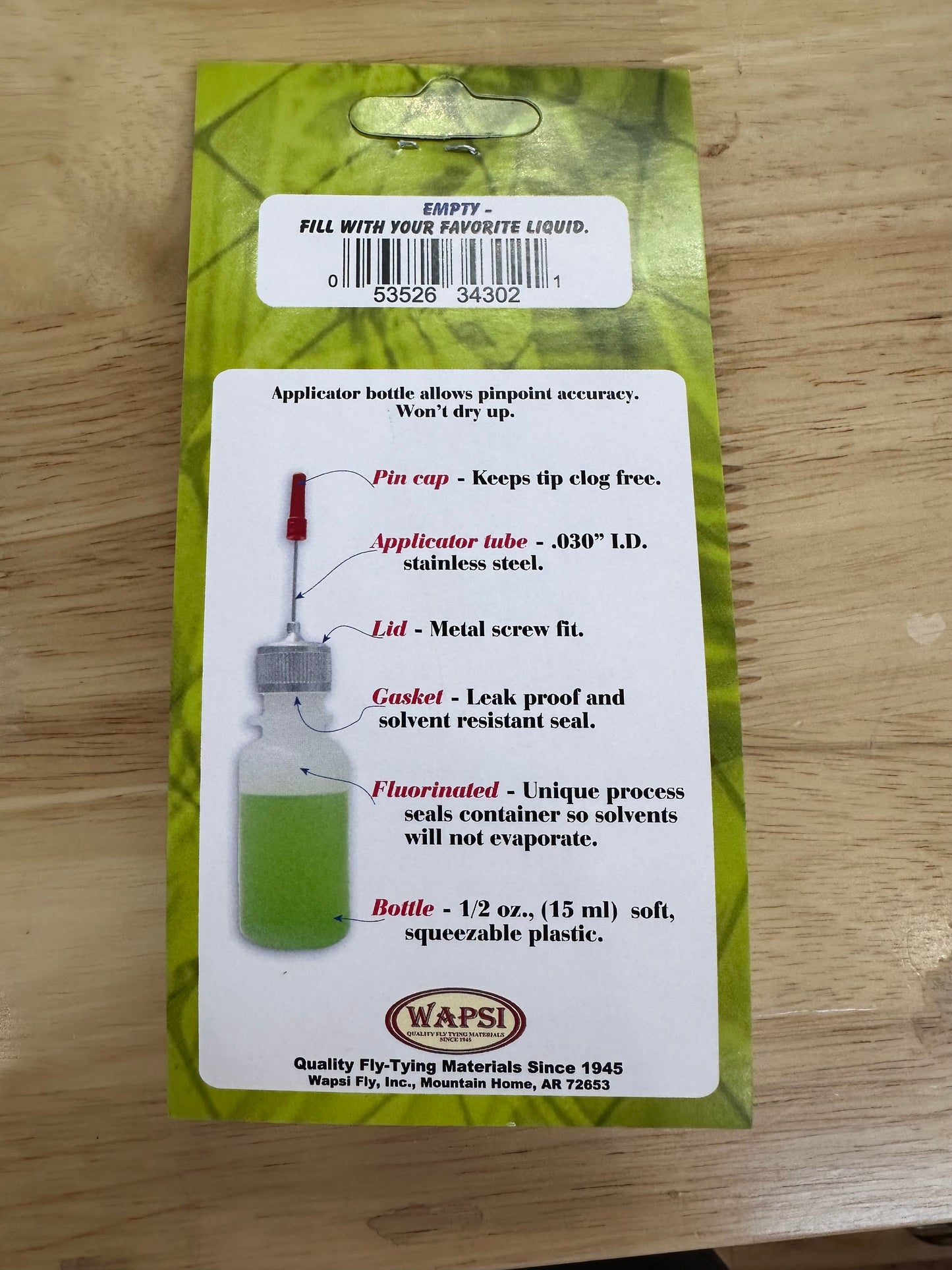 Wapsi Applicator Bottle 1/2oz 5ml