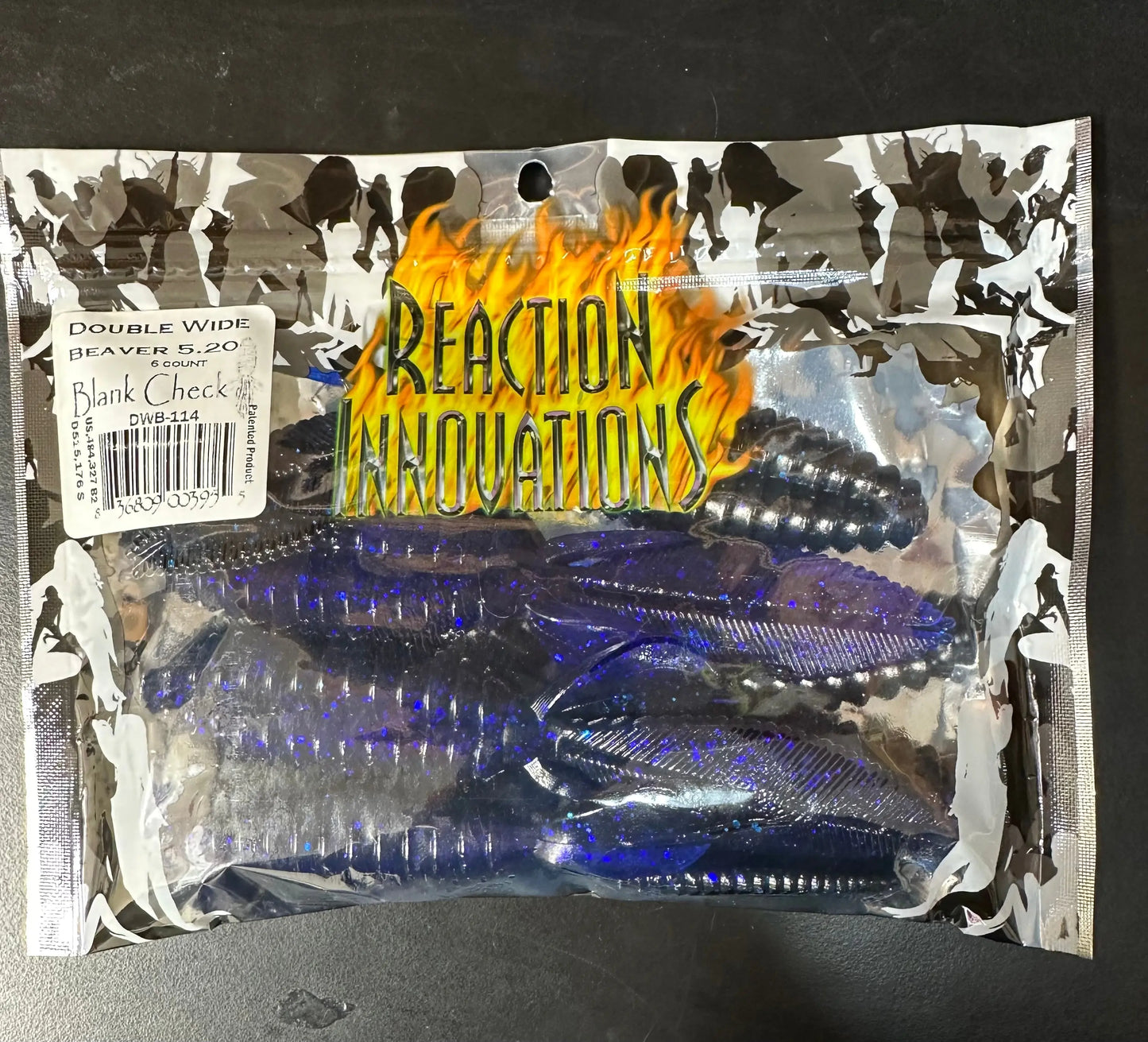 Reaction Innovations Double Wide Beaver 5.20 - Blank Check 6pk - Lucky Lure Tackle