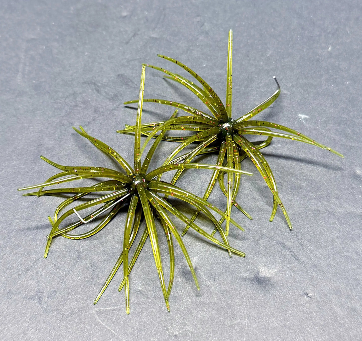 Hags's Prickly Pear Mesquite Magic Soft Plastic lure featuring wispy tentacles and compact finesse profile for pressured bass and finicky fish