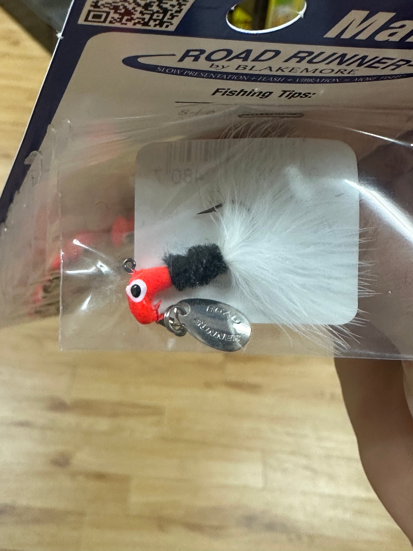 Road Runner Marabou Jig 1/16oz - Red Black White