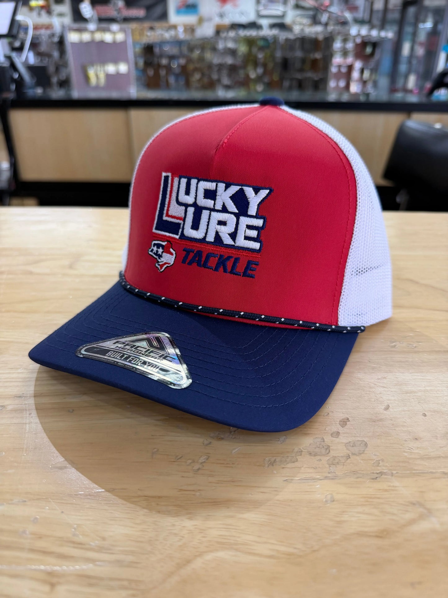 Lucky Lure Hat of the Month 7/26 - Red White and Blue