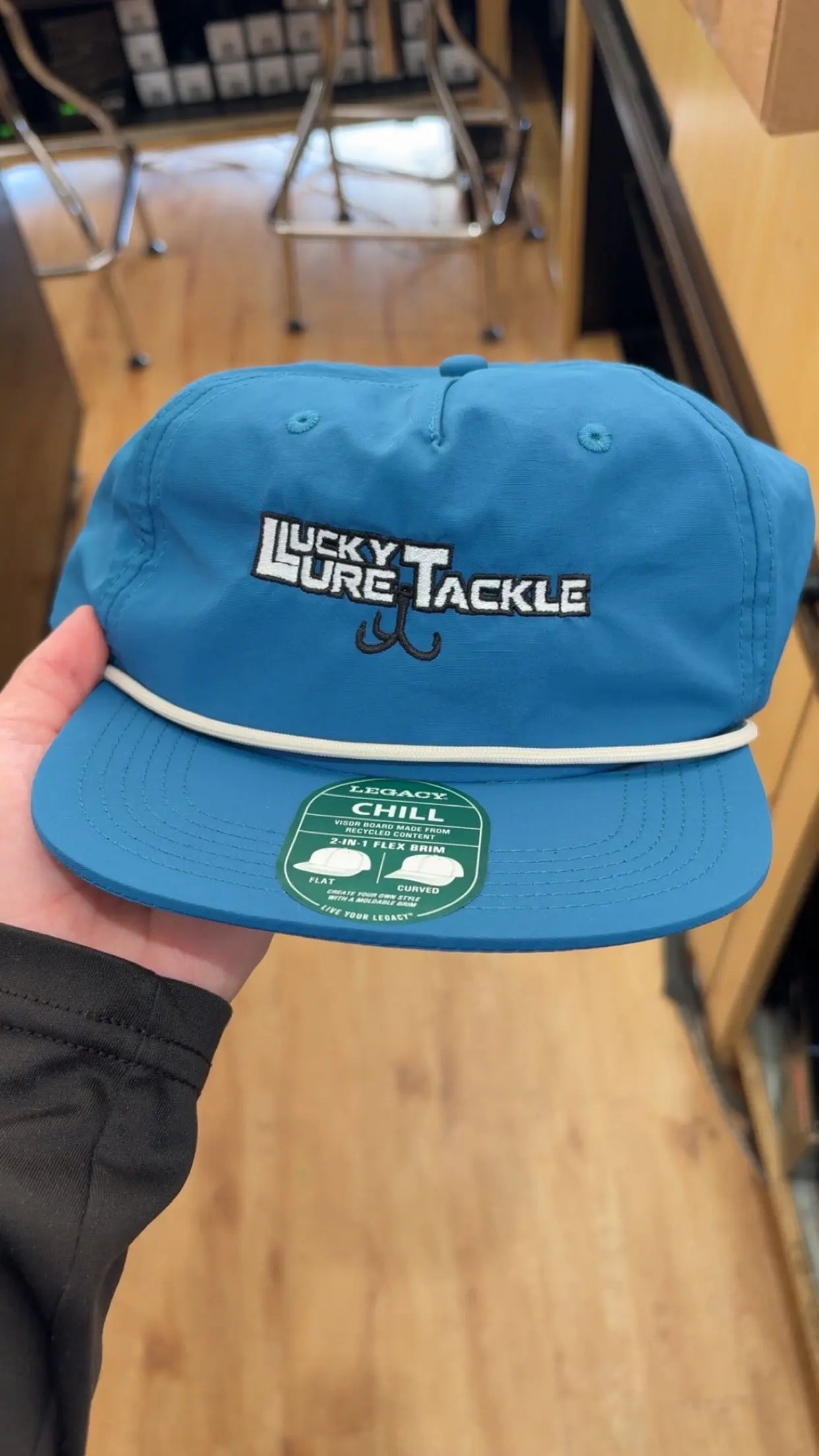 Lucky Lure Captains Hat - Marine Blue - Lucky Lure Tackle