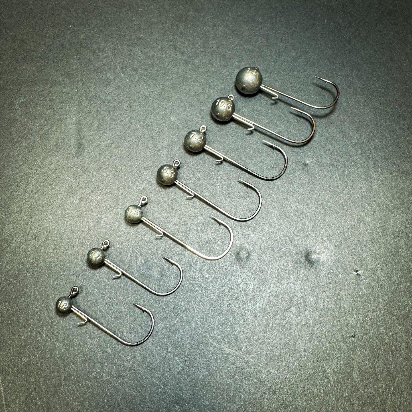 Juice's Tungsten Ball Jig Head 3/32 oz 1/0 - Natural 5pk