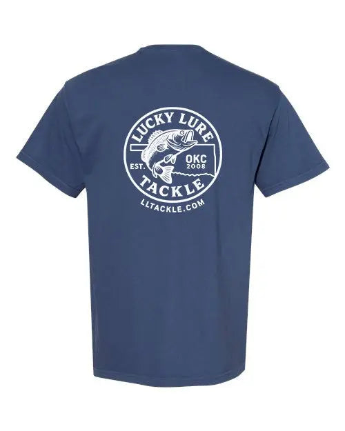 Lucky Lure Tackle Tee - China Blue 3X - Lucky Lure Tackle