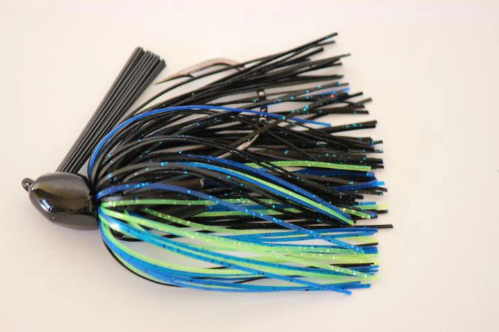 Delta Lures Jig 1/2oz - Black/Blue/Chartreuse