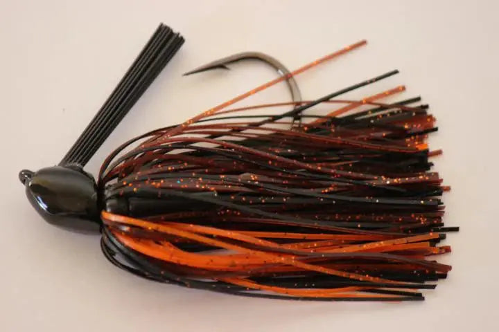 Delta Lures Jig 1/2oz - Black/Brown/Orange - Lucky Lure Tackle