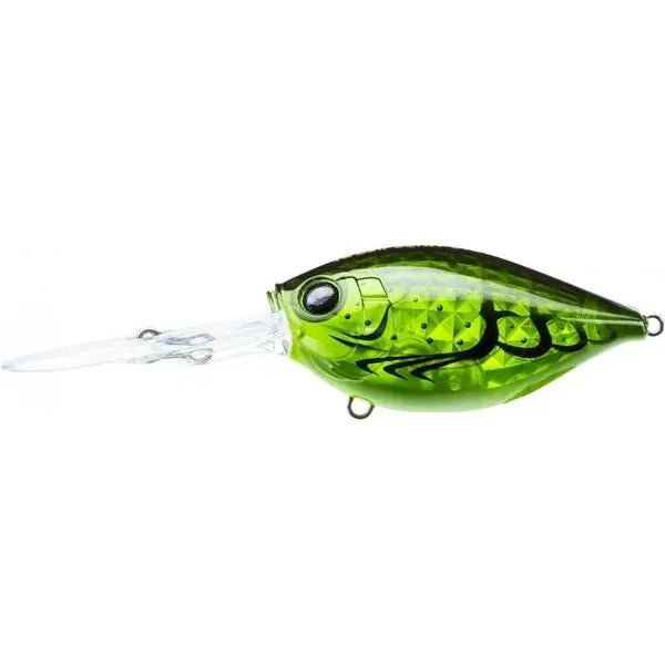 YoZuri 3DR-X Crank DD (Deep Diver) F 3/8oz - Translucent Green Crawfish - Lucky Lure Tackle