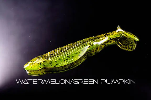 Reaction Innovations Little Dipper - Watermelon/ Green Pumpkin 9pk - Lucky Lure Tackle