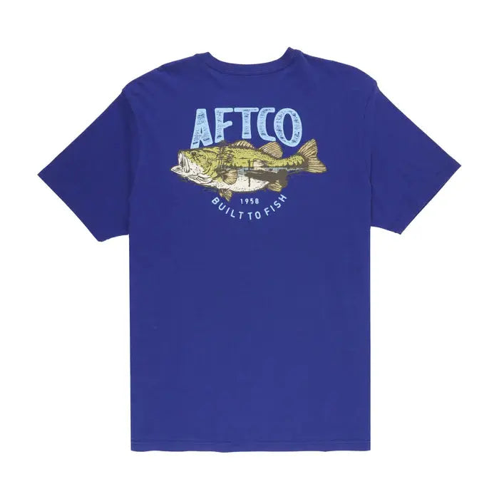 AFTCO Wild Catch SS Tshirt XL Royal AFTCO