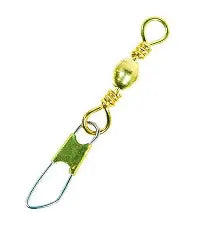 Eagle Claw Barrel Swivel/Safety Snap #5 - Brass 5pk