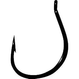 Hayabusa Wacky Medium Wire Sz 2/0 Black Nickel 6pc - Lucky Lure Tackle