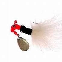 Blakemore Road Runner Marabou 1/8oz - Fluorescent Red/Black/White