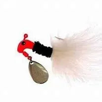 Blakemore Road Runner Marabou 1/8oz - Fluorescent Red/Black/White - Lucky Lure Tackle