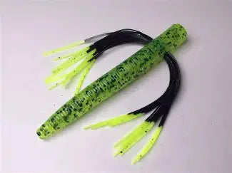 Tightlines UV NEDBAIT 3.5" - Chartreuse Pepper w/ Chart Tip 5pk - Lucky Lure Tackle