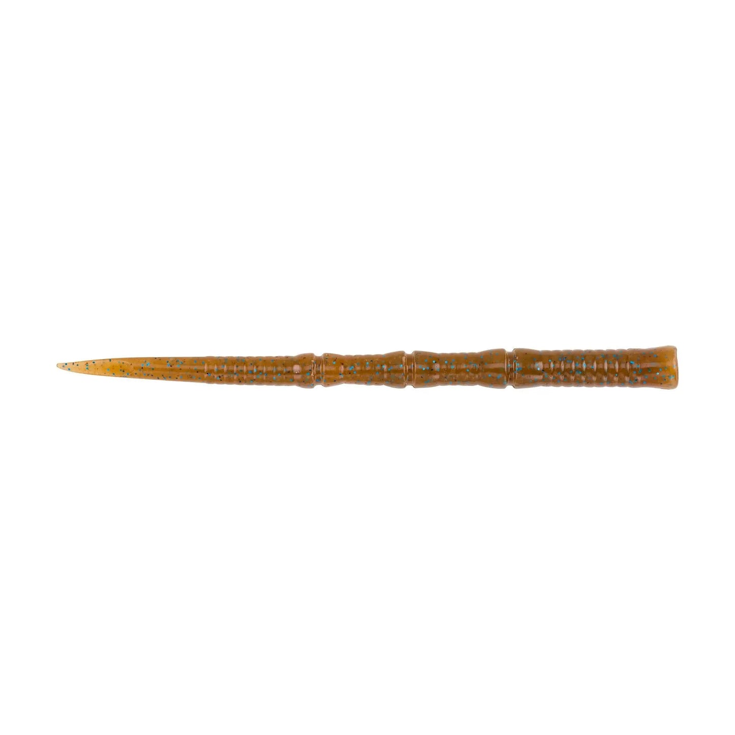 Berkley PB Flute Worm 4.7" - Cinnamon Brown Blue Flake 15pk - Lucky Lure Tackle