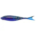 Z-Man RAZOR SHADZ 4.5" - BLACK/BLUE LAMINATE 4 PACK - Lucky Lure Tackle