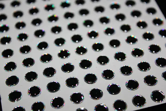 6th Sense Crush 3D Eyes - 6mm Silver 100pc - Lucky Lure Tackle