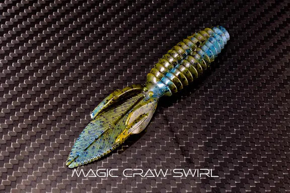 Reaction Innovations Sweet Beaver 4.20 - Magic Craw Swirl 8pk - Lucky Lure Tackle