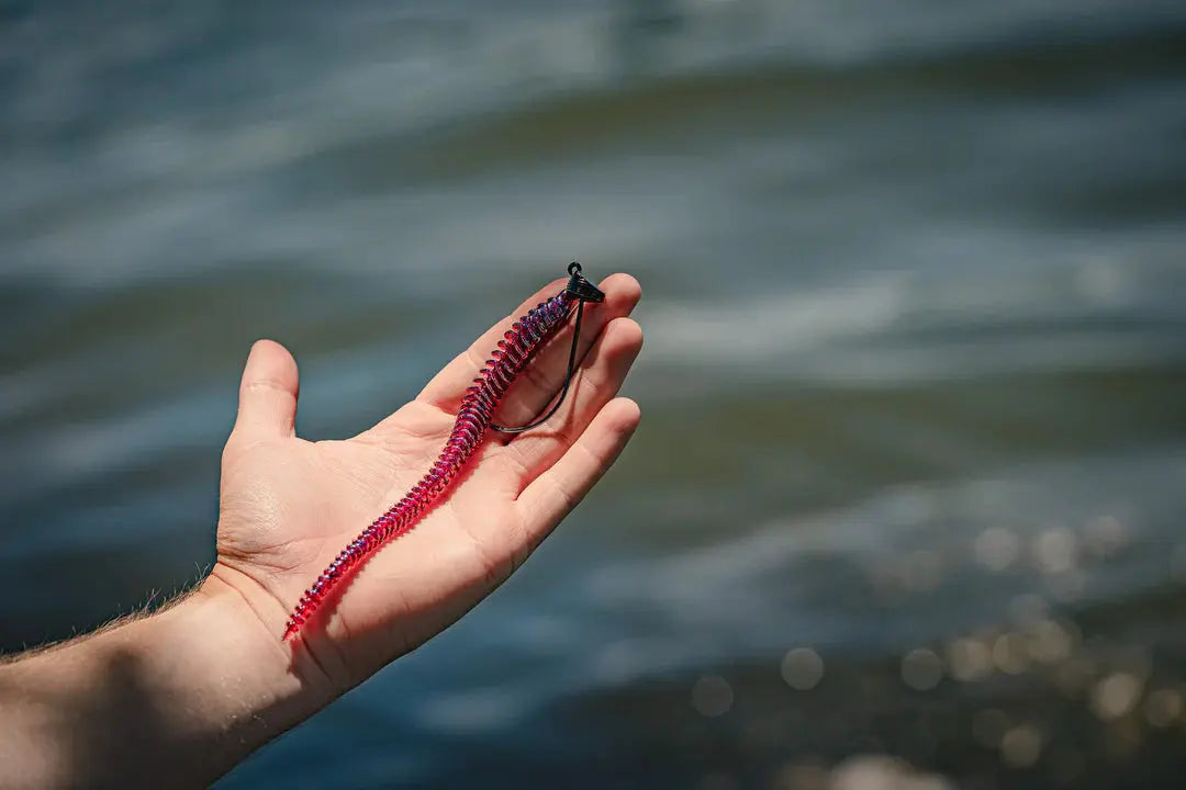 6th Sense Boosa Shakey Worm 6.5 - Plum Bug 10pk - Lucky Lure Tackle