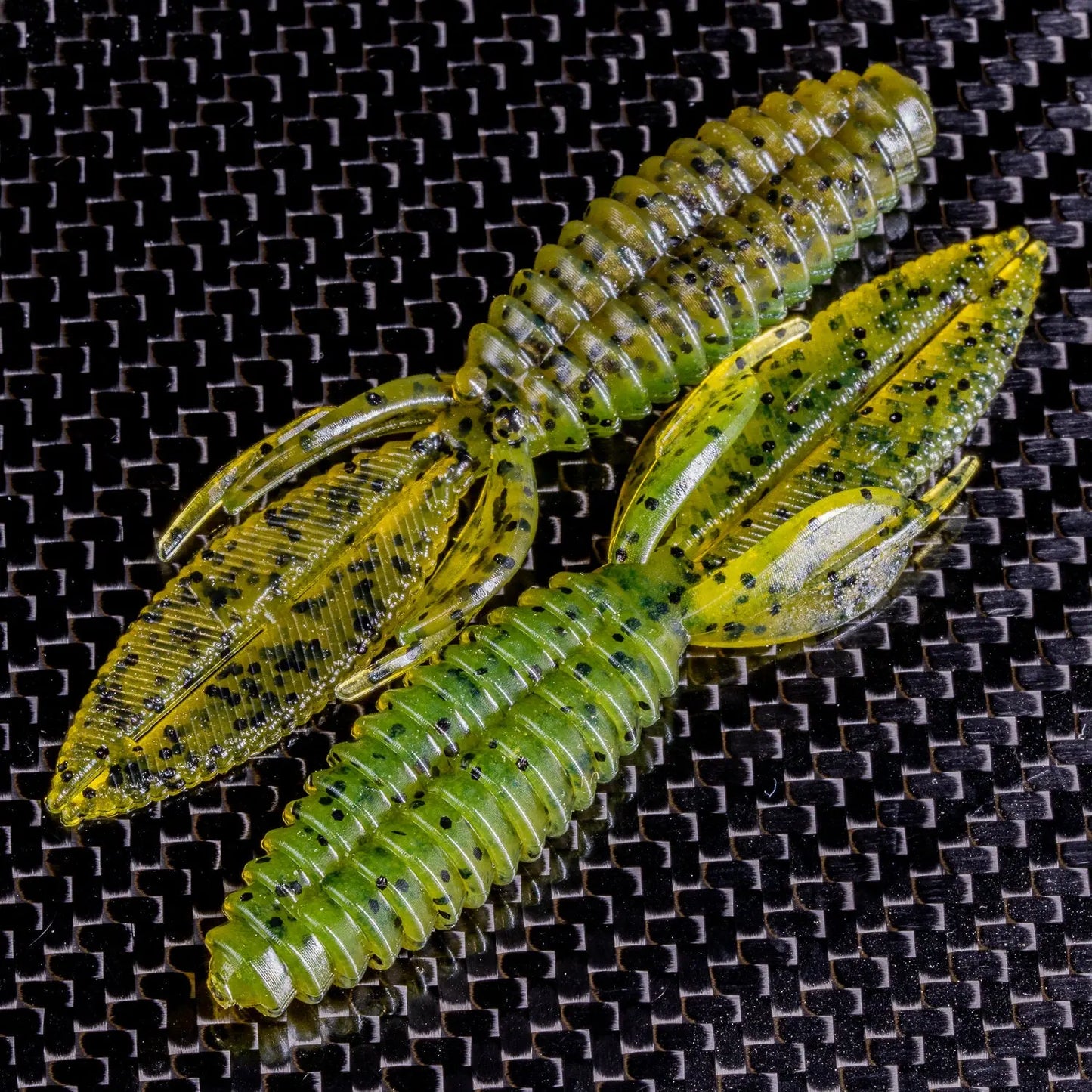 Reaction Innovations Smallie Beaver 3.5 - Watermelon Green Pumpkin 10pk - Lucky Lure Tackle