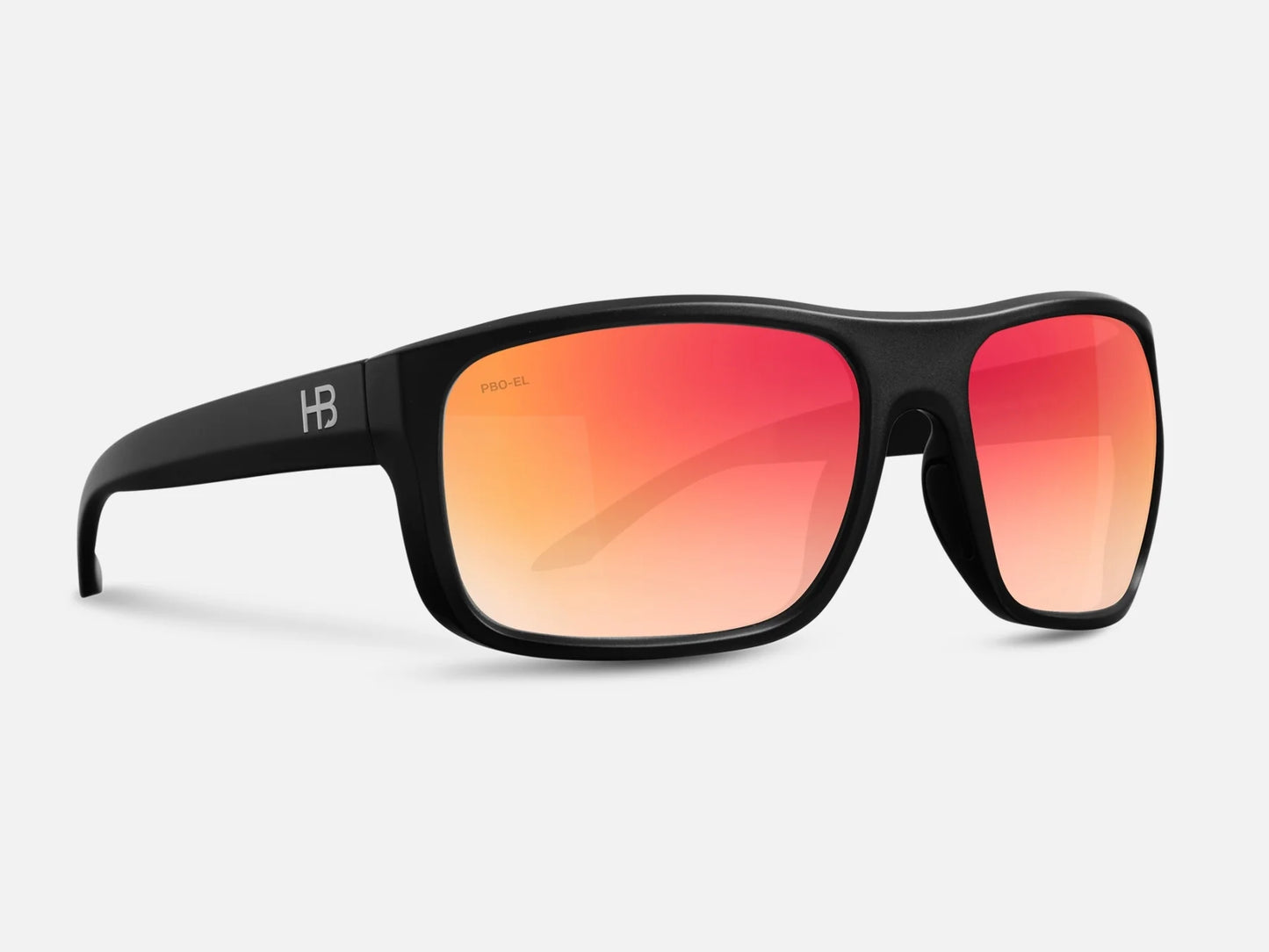PBO Sunglasses - El Bluegreen Lens - Top Shot Black Matte