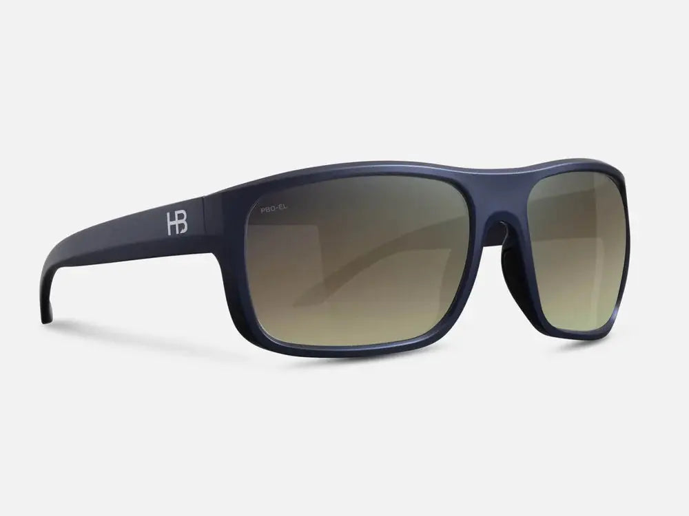 PBO Sunglasses - Electronic RGB Lense - Top Shot Blue Matte Frames - Lucky Lure Tackle