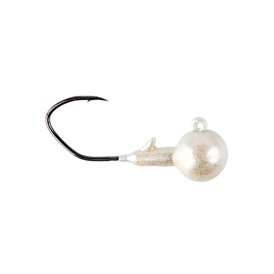 YUM FF Sonar Jig Heads 3/16oz 3/0 - Pearl 3pk - Lucky Lure Tackle