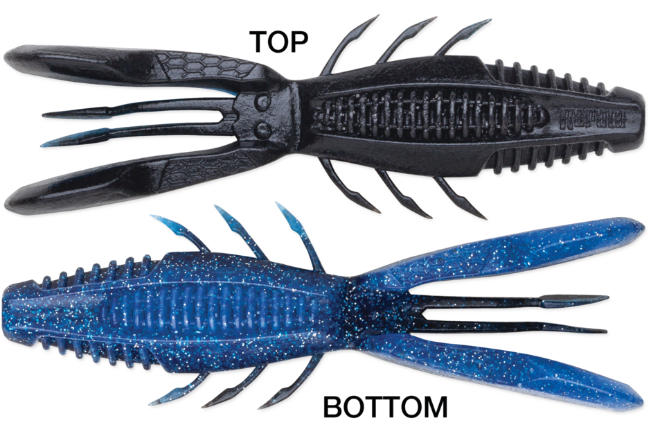 Rapala Crush City Bronco Bug 4" - Black N Blue 6pk