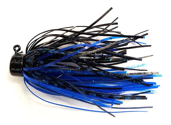 Z-Man SHROOMZ MICRO FINESSE JIG 3/16 OZ - BLACK/BLUE 2pk